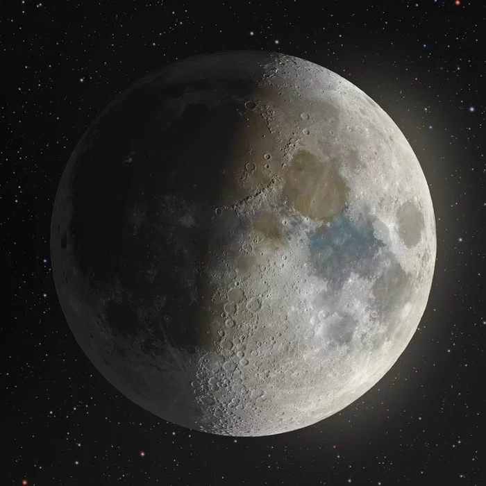 Посмотрите на очень детальное изображение Луны Луна, Космос, Фотография, Длиннопост