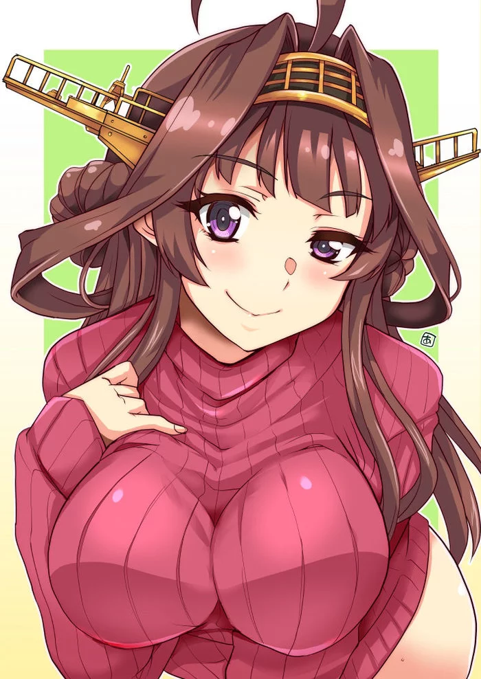 Kongou - Kantai collection, Anime, Anime art, Kongou