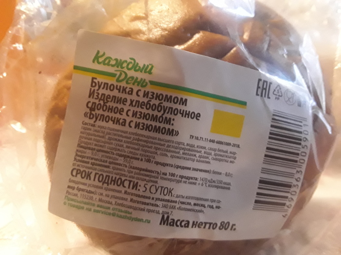 Я два раза не повторяю, не повторяю, что это - булочка с изюмом, булочка с изюмом!)) P.S.За что дизы ставите, за что дизы ставите?))