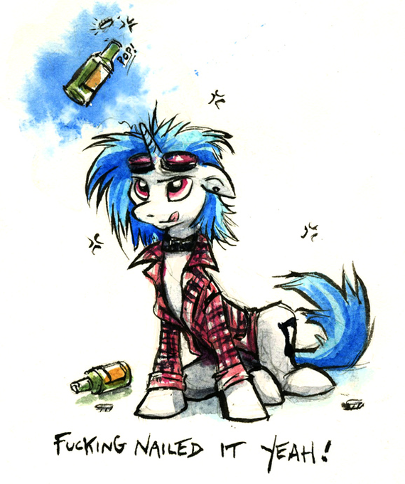 *Чпок* - My Little Pony, Vinyl Scratch, Kenket