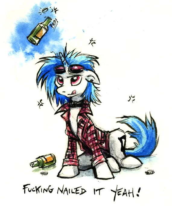 *Smack* - My little pony, Vinyl scratch, Kenket