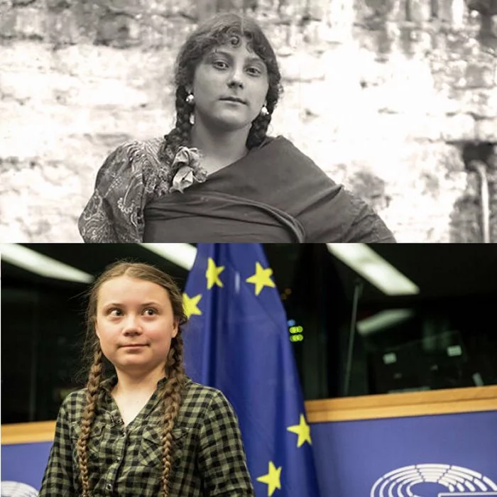 Gypsy Greta - Greta Thunberg, Old photo