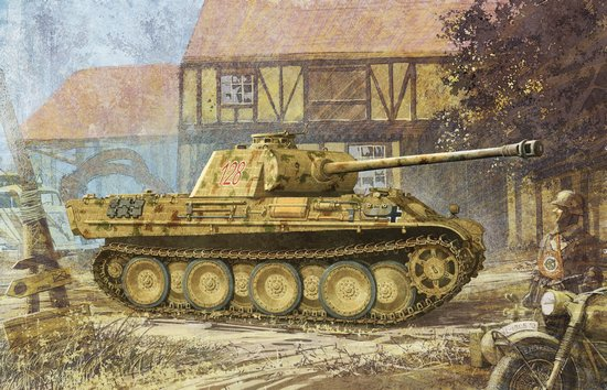 And hello again. Panter Grey. Dragon 6384 - My, Stand modeling, Tanks, Panther, Models, Assembly, The Great Patriotic War, Longpost