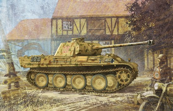 Hello again. Panter G early. Dragon 6384 - My, Stand modeling, Tanks, Panther, Models, Assembly, The Great Patriotic War, Longpost