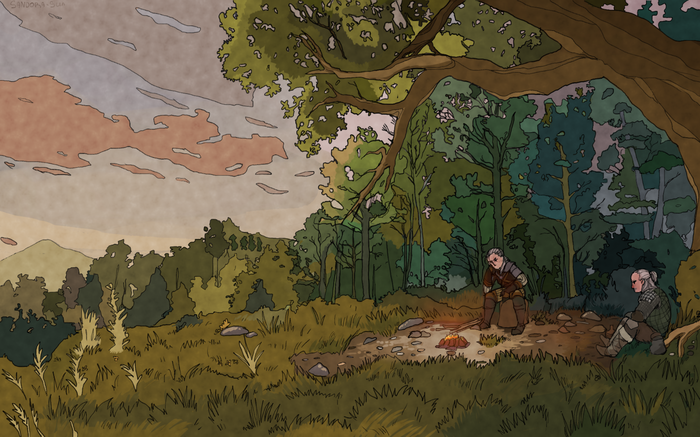 На рассвете