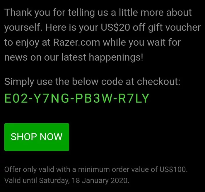 Razer.com coupon - My, Coupons, Discount coupons, Razer