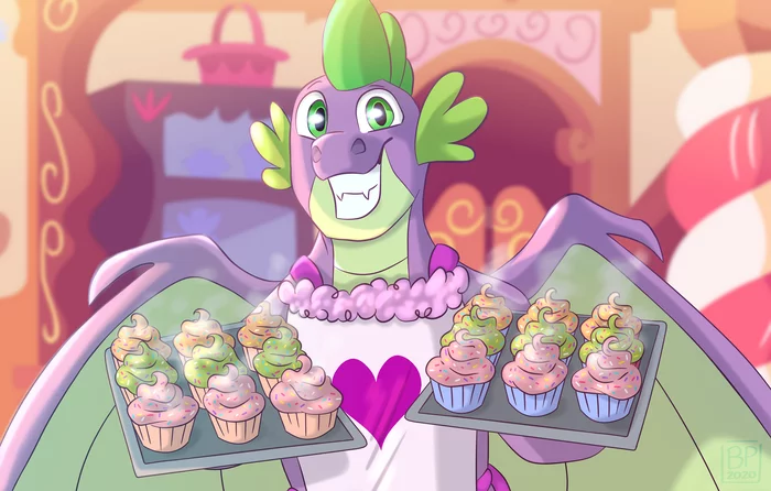 Cupcakes are ready! - My Little Pony, Spike, Glitterstar2000