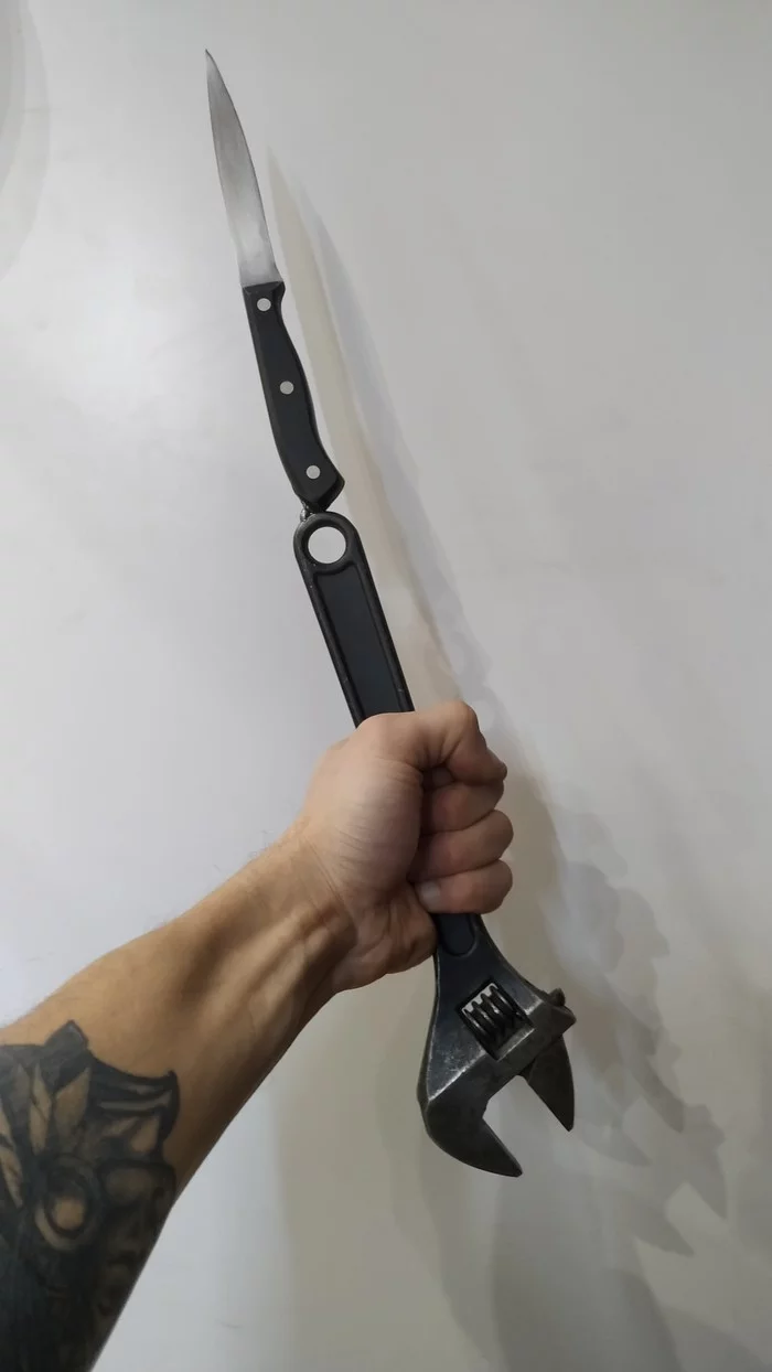 Key Knife - My, Keys, Knife, With your own hands, Video, Longpost