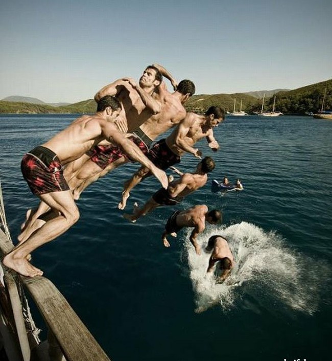 When I decided to swim with my brothers - Swimming, The photo, Bounce