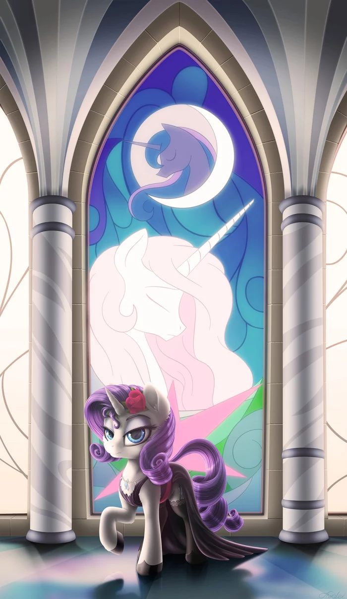 Gala pony - My little pony, PonyArt, Rarity, Awalex