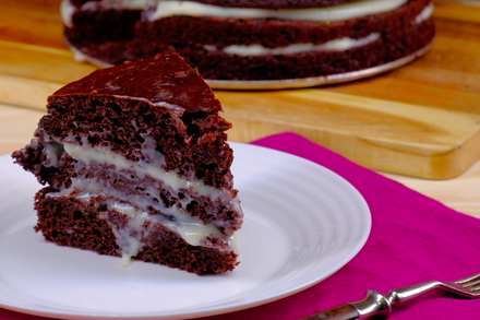 Crazy Pie - My, Pie, Chocolate cake, Recipe, Preparation, Video recipe, Sweets, Video, Longpost