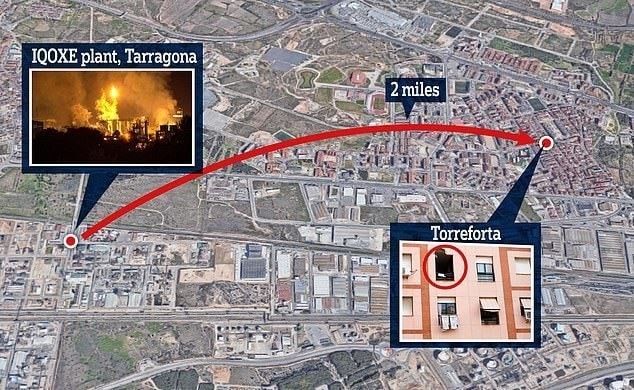 Explosion of a chemical plant in Spain: a man died who was in his apartment 3 kilometers from the scene of the emergency - news, Spain, Death, Explosion, Factory, Accident, Video, Longpost