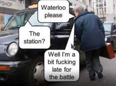London - waterloo, Battle of Waterloo, Images, Picture with text, London, Taxi, Mat