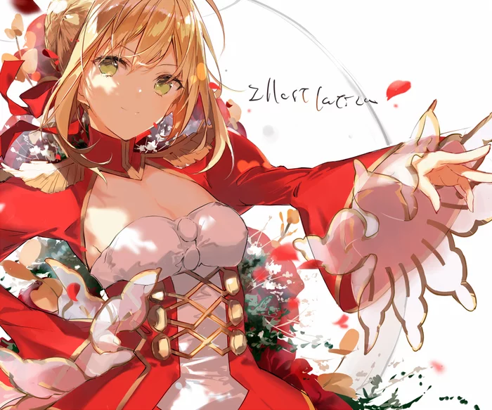 Nero Claudius - Anime, Art, Anime art, Fate, Fate-Extra, Fate grand order, Nero claudius, Pixiv