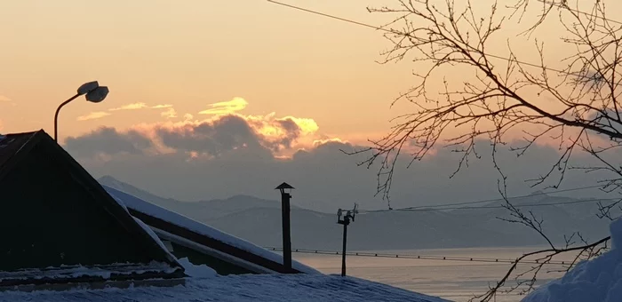 View from the window - My, Clouds, Sky, Kamchatka, Petropavlovsk-Kamchatsky