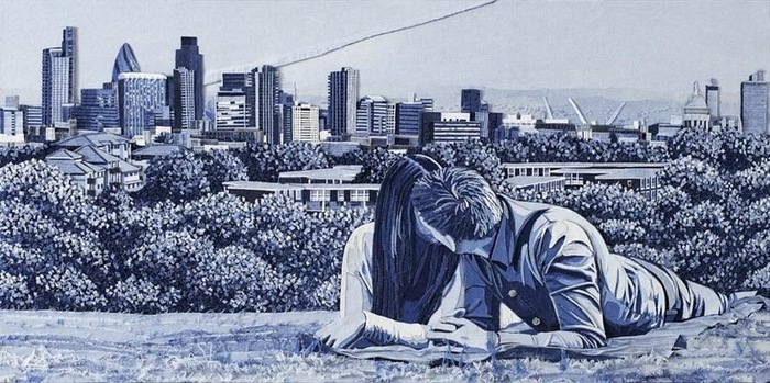 Incredible denim paintings from British artist Ian Berry - Jeans, Art, Longpost