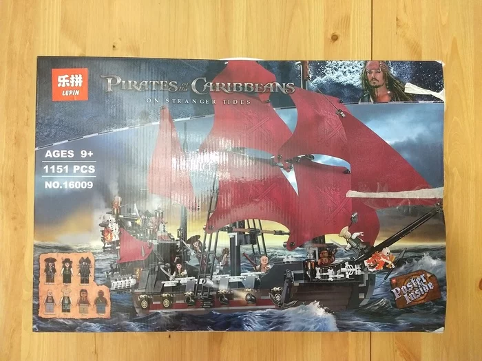 Queen Anne's Revenge (Lego 4195 Replica) - My, Lego, Lepin, Pirates of the Caribbean, Constructor, Toys, Hobby, Longpost