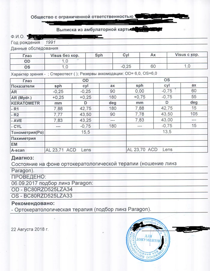 My experience in correcting myopia with Paragon night lenses (orthokeratotherapy) - My, Myopia, Eyes, Vision, Longpost, Orthokeratology, Lenses, The medicine, Health, GIF