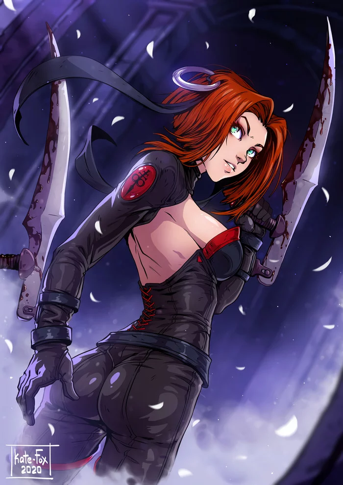 Rayne - Rayne, Bloodrayne, Игры, Вампиры, Арт, Рисунок, Kate Fox