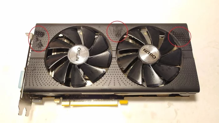 Sapphire RX480 Nitro+ and a typical sore - My, Video card, Repair, Longpost