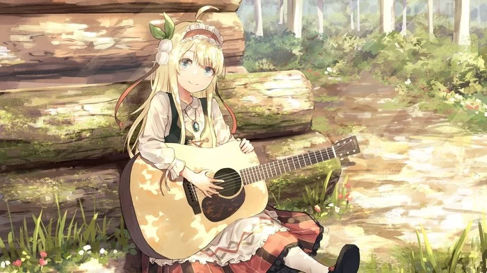 Sally's song! - Anime art, Original character, Anime, Bionekojita