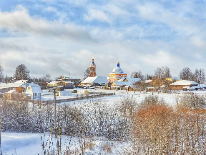 A little bit of winter) - My, Winter, Nature, A good day, Vyatka, Snapseed, Longpost