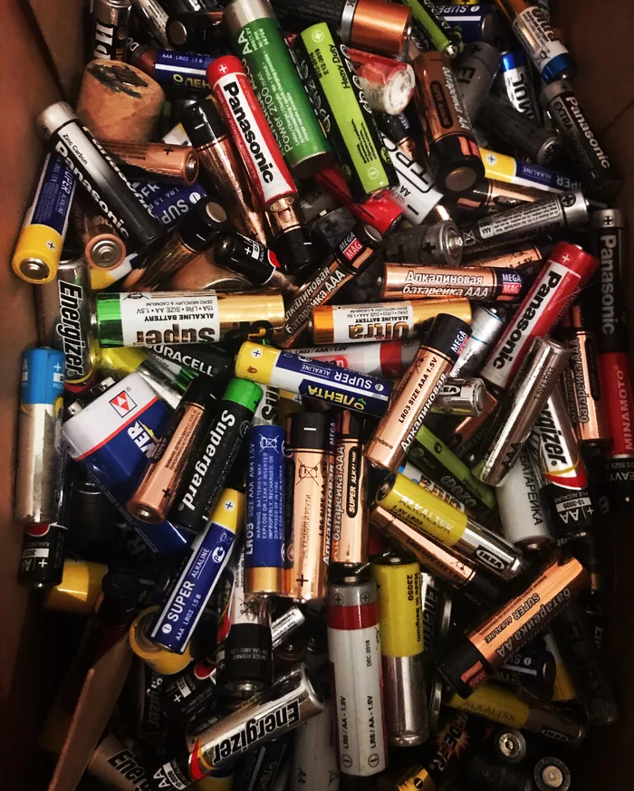 If your love's battery runs out - My, Recyclable materials, Disposal, Battery, Ecology