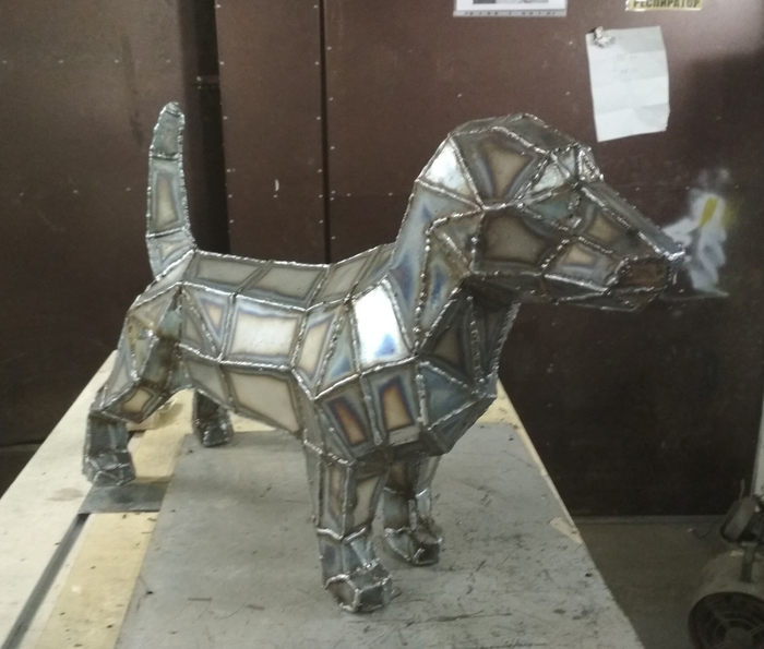 Пёсики нравятся? Рукоделие, Сварка, Papercraft, Джек-рассел-терьер, Своими руками, Рукоделие с процессом, Длиннопост, Собака