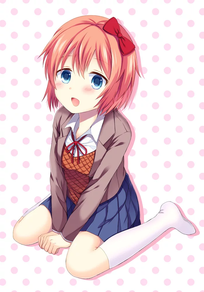Now everyone can be happy - Doki Doki Literature Club, Sayori, Anime Art, Аниме