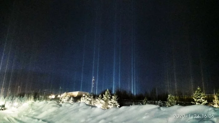 The frost is coming - The photo, Winter, freezing, Komi, North, Light poles