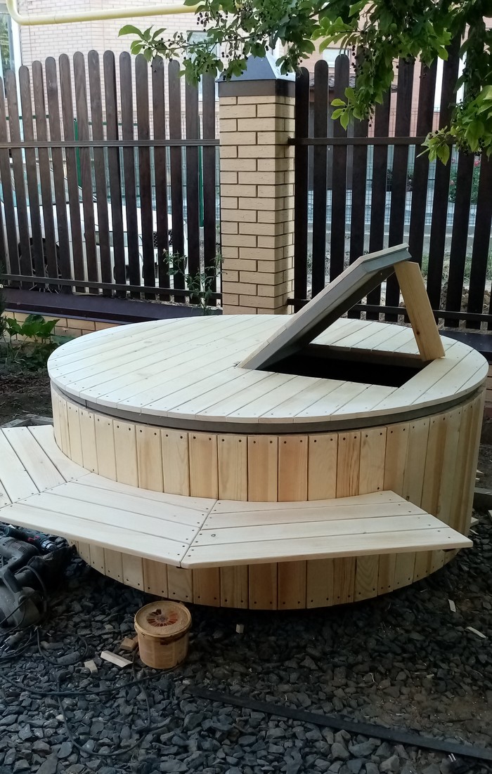 Недорого, не сложно, и смотрится приятно Колодец, Деревянный, Обшивка, Бетон, Длиннопост