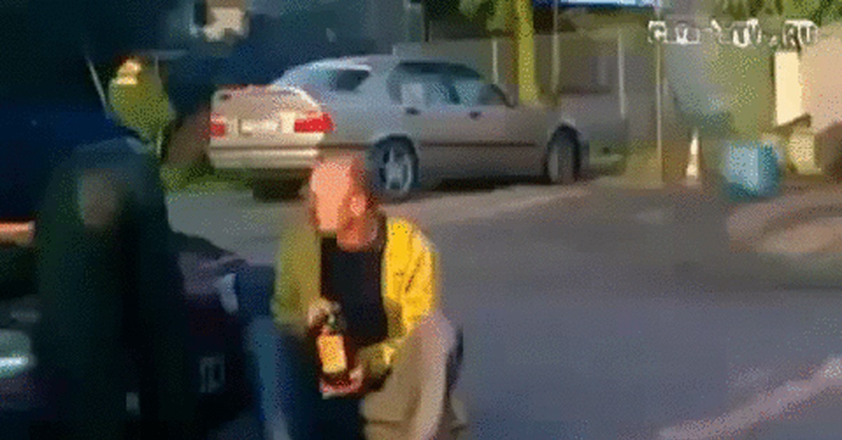 Suddenly... - GIF, Airbag, Seat, Explosion, Humor