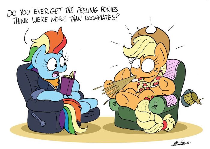   My Little Pony, Ponyart, Applejack, Rainbow Dash, MLP Season 9, Bobthedalek