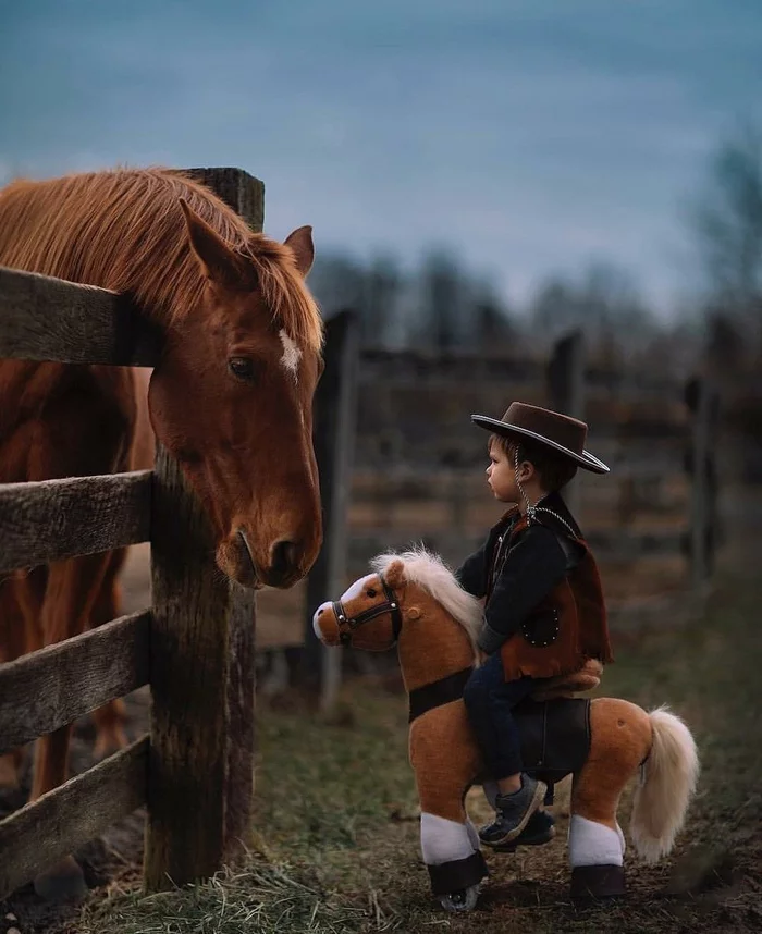 I love my horse - Children, Horses, Toys, Milota, Cowboys