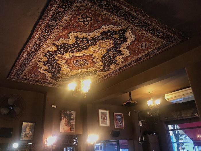 I like the design of the bar. - Bar, Carpet, Ceiling