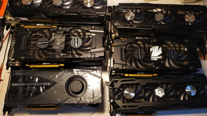 Is there life in a graveyard of 13 GTX 1070ti cards? - My, Repair, Video card, Longpost