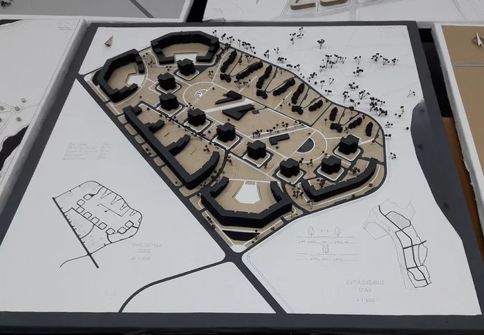 Layout for the course project Microdistrict - My, Architecture, Academy of Arts, Project, Longpost