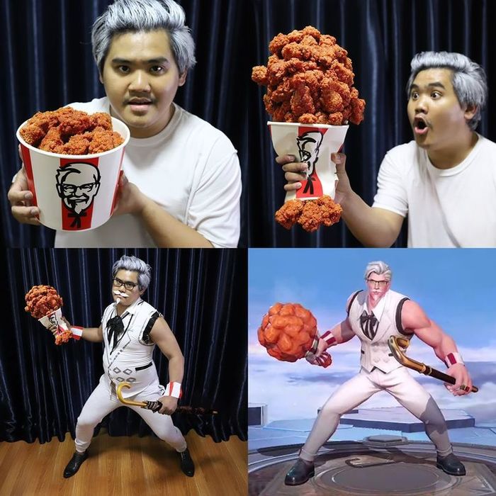 Lowcost cosplay Lowcost cosplay, Street Fighter, KFC, 