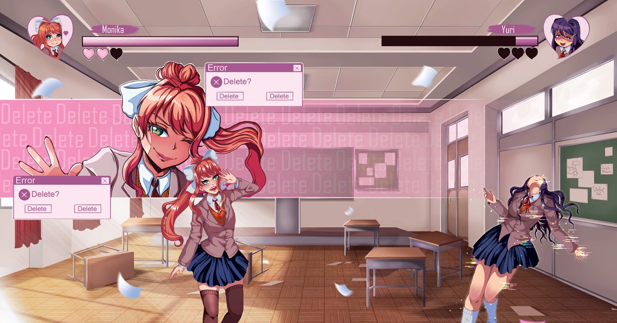 Икона стиля новелла. Doki Doki Fight Club Моника. Моника из ДДЛК. Визуальная новелла Doki Doki. Моника доки доки just Monika.