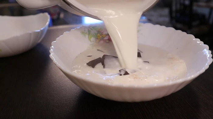 ORANGE PANNA COTTA with chocolate - unreal taste and beauty! - My, Food, Recipe, Dessert, Panna Cotta, Preparation, Video, Longpost