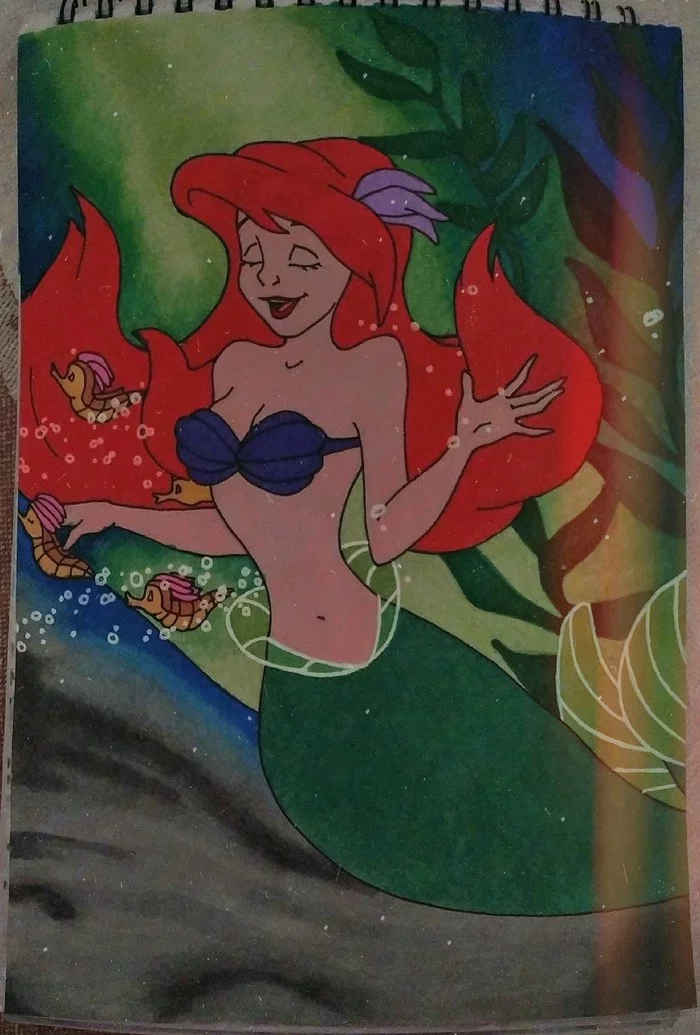 How do you like it? Rate - My, Alcohol markers, the little Mermaid, Sketching