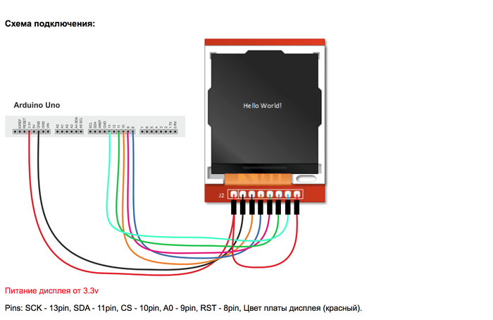 : 1,44 TFT  128*128 SPI ST7735 Arduino / ArduBlock Arduino, Ardublock, , 