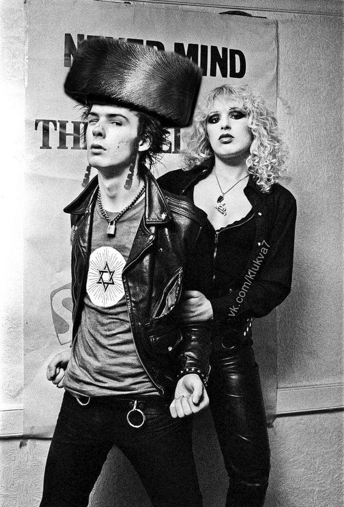 Hasid and Nancy - My, Sid Vicious, Sex Pistols, Photoshop master, Jews, Hasidim, Pun, Wordplay