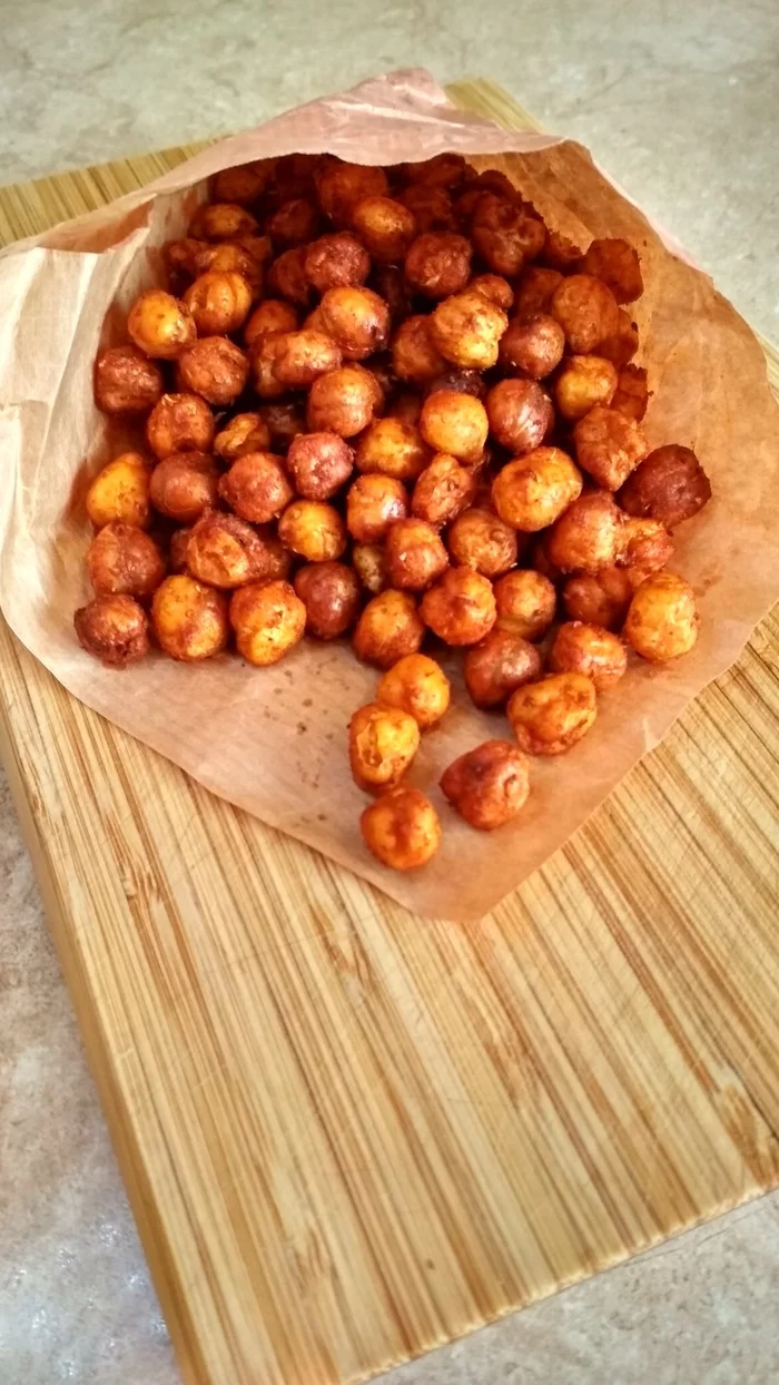 Healthy chickpea snack - My, Snacks, Recipe, Chickpea, Longpost, Cooking, Food, Snack, Oven