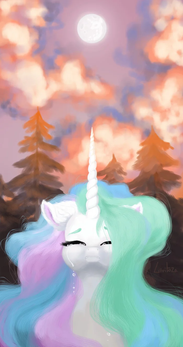 Goodbye - My, My little pony, Princess celestia, Livitoza