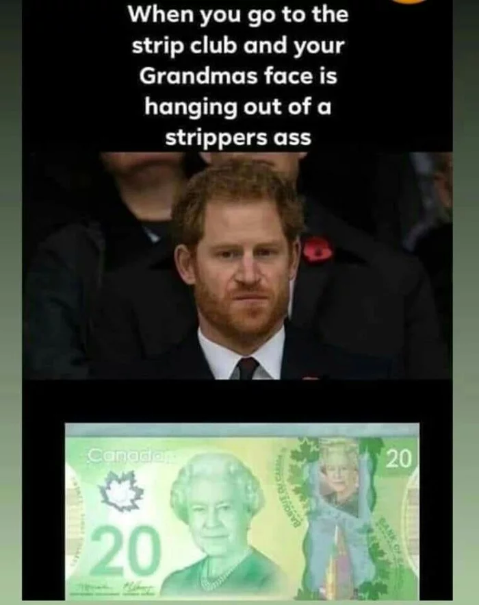 Grandmother - Prince harry, Queen Elizabeth II, Canada, Striptease, Grandmother, Grandchildren, Humor, Translation