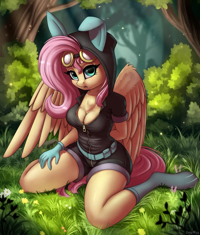 FlutterSpy - My little pony, Anthro, Fluttershy, Pony-Way