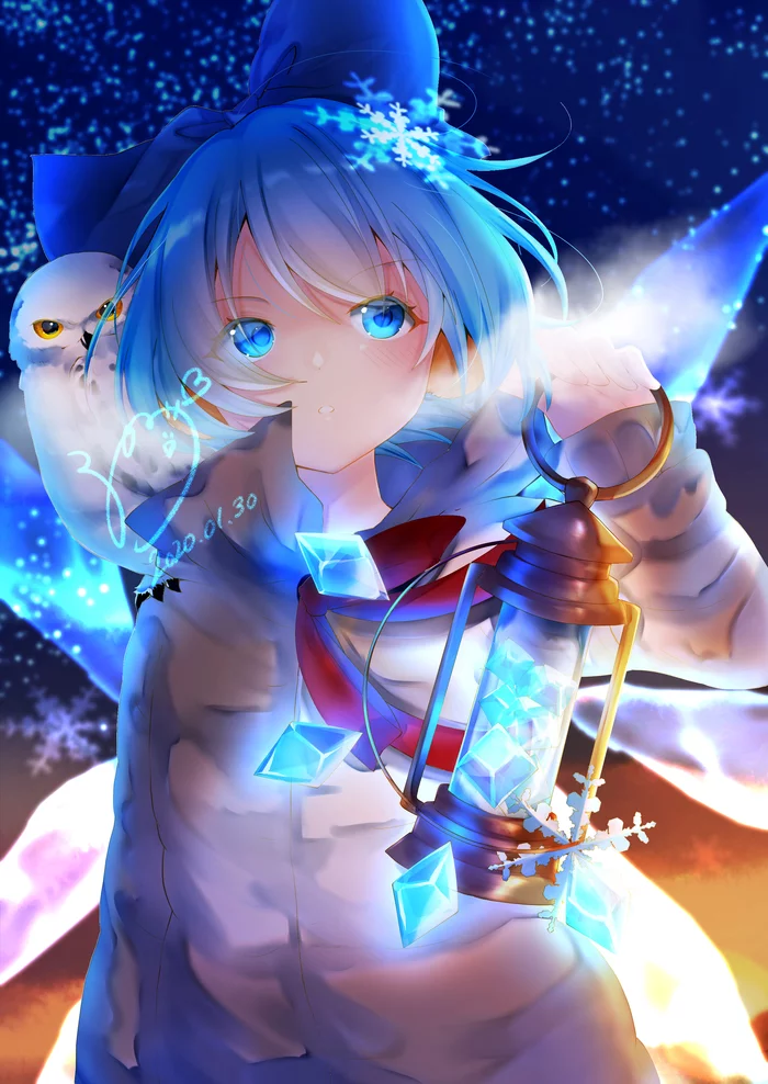 Cirno - Touhou, Anime Art, Аниме, Cirno, Solanikieru