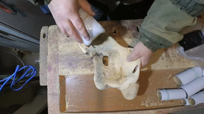 Birch suvel bowl - My, Thread, Wood carving, Bowl, Souvel, With your own hands, Video, Longpost