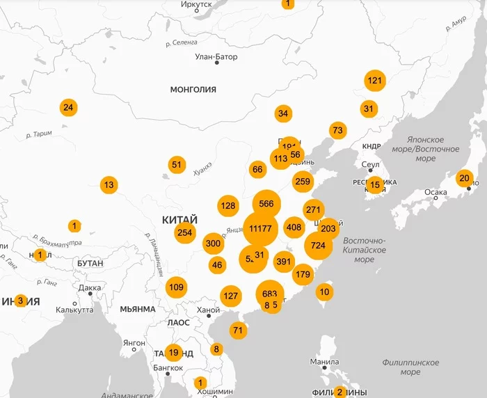 Онлайн карта распространения коронавируса. Как мы вышли на 50к посещений в сутки за неделю - Моё, Коронавирус, Вирус, Сервис, Китай, Начинание, Разработка, Web, Сайт, Длиннопост